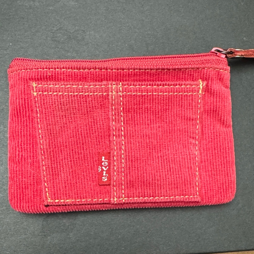 Vintage Levi's Vibrant Red Corduroy Pouch